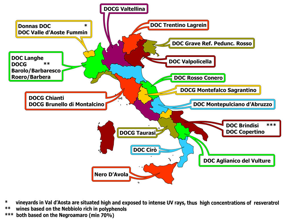 Wine appellation map